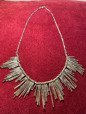 Anthropologie Mixed Metal Statement Necklace